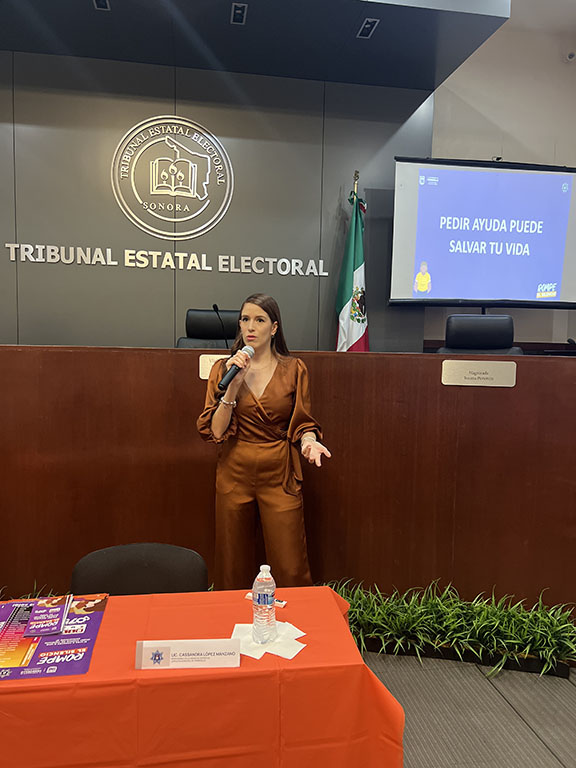 Charla "Rompe El Silencio" en el Tribunal Estatal Electoral de Sonora por el Día Naranja