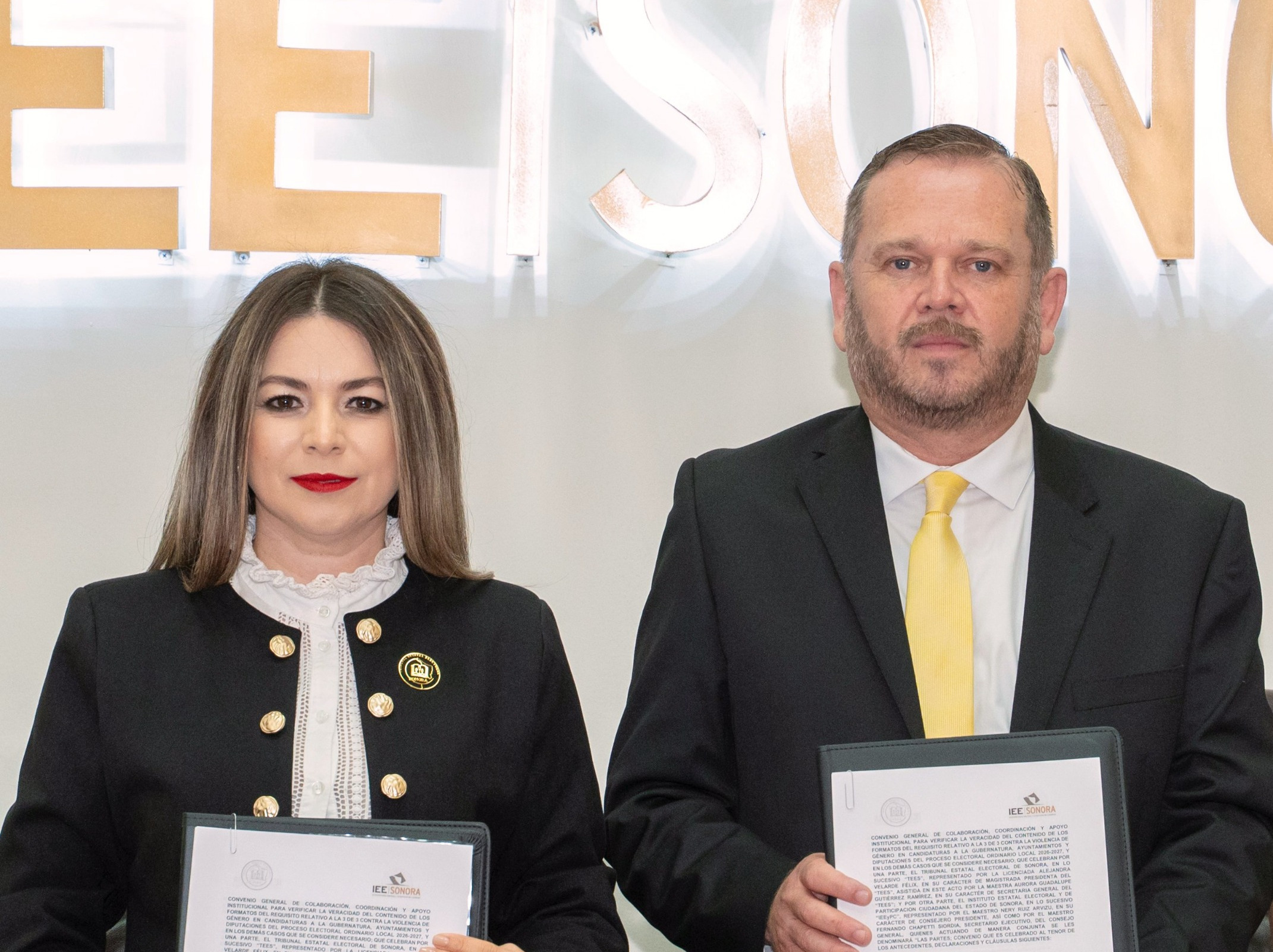 Firman IEE Sonora y TEE convenio para verificar la «3 de 3 contra la violencia» en el Proceso Electoral 2026-2027